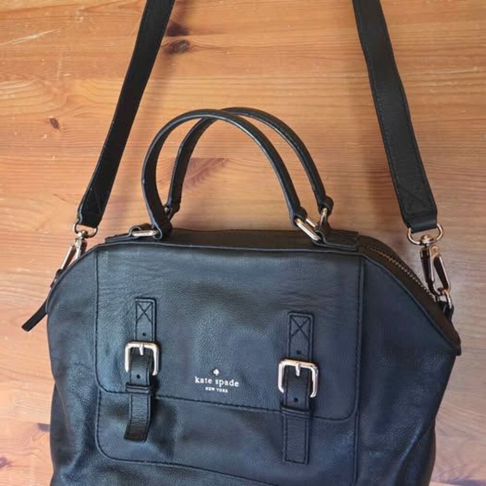 Kate Spade Black Leather Crossbody Bag